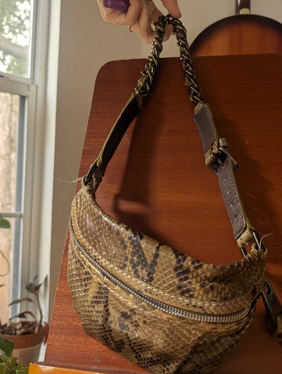 Marc Jacobs Handbags - Marc Jacobs - Python Embossed Leather Belt / Sling Bag - Made in Italy